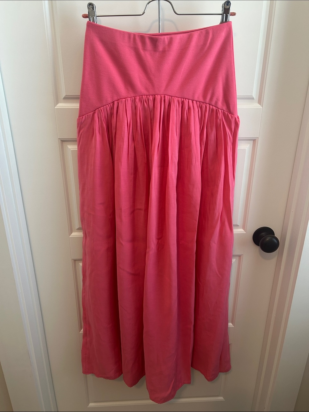 Maeve Women’s Pink Maxi Skirt - Drop Waist